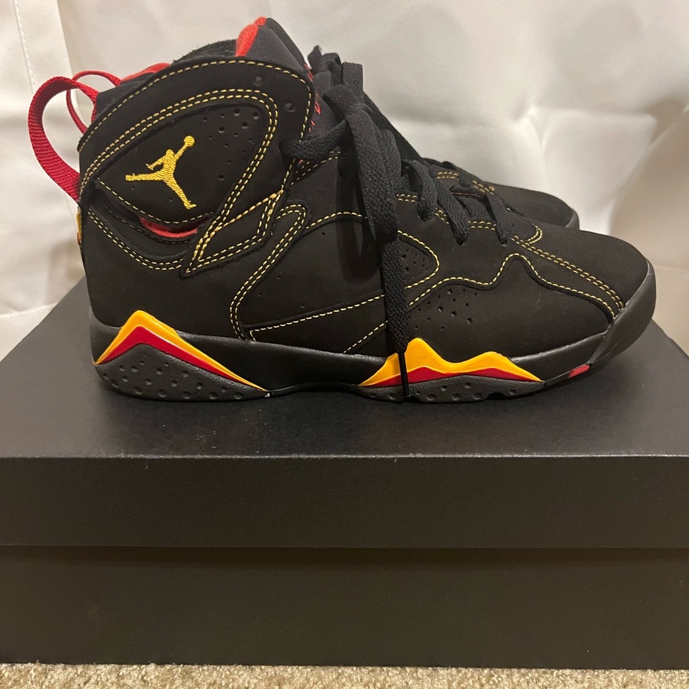 Citrus Jordan 7’s
- black/red/yellow